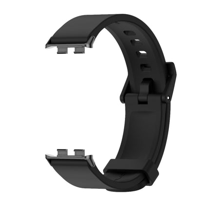 For Honor Band 9 MIJOBS Solid Color Silicone Watch Band(Black) - Watch Bands by MIJOBS | Online Shopping UK | buy2fix