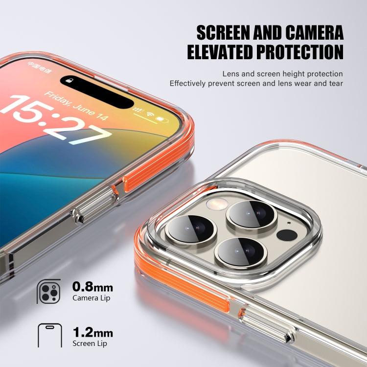 For iPhone 16 Plus TPE Airbag TPU+ PC Full Coverage Phone Case(Orange) - iPhone 16 Plus Cases by buy2fix | Online Shopping UK | buy2fix