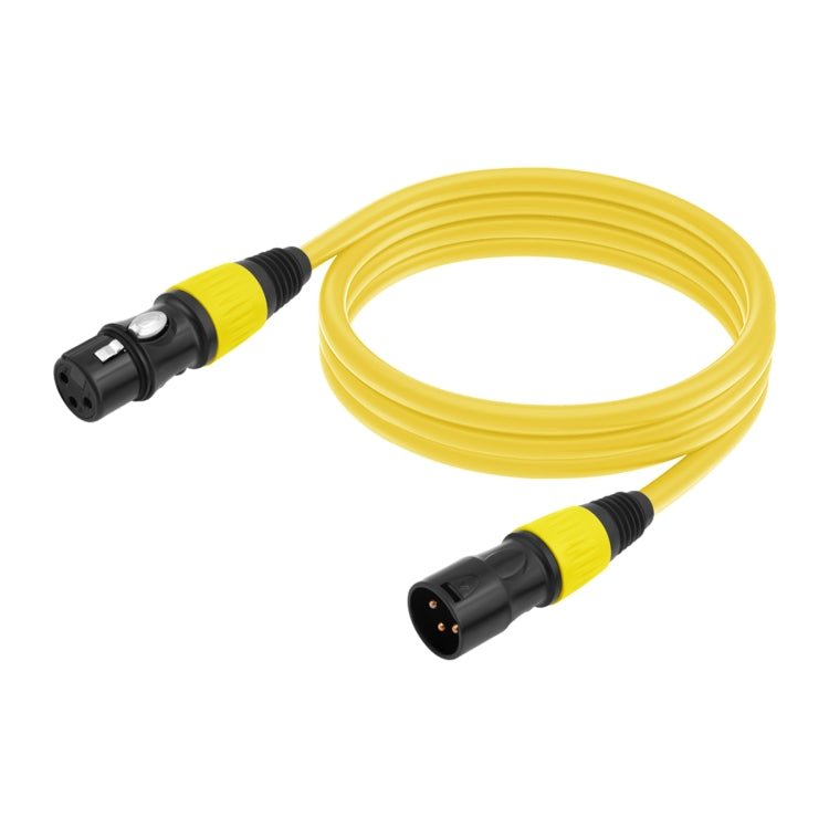 JC1015 XLR 3pin Male to Female Audio Cable, Length:10m(Yellow) - Microphone Audio Cable & Connector by buy2fix | Online Shopping UK | buy2fix