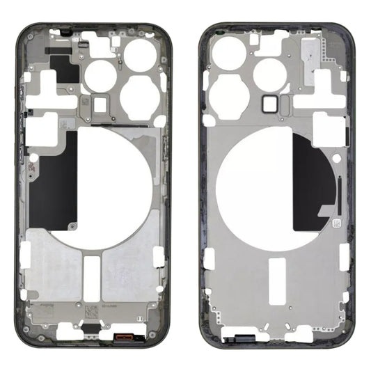 For iPhone 15 Pro Middle Frame Bezel Plate with Side Keys + Card Tray, Version:China Version(Black) - LCD Related Parts by buy2fix | Online Shopping UK | buy2fix