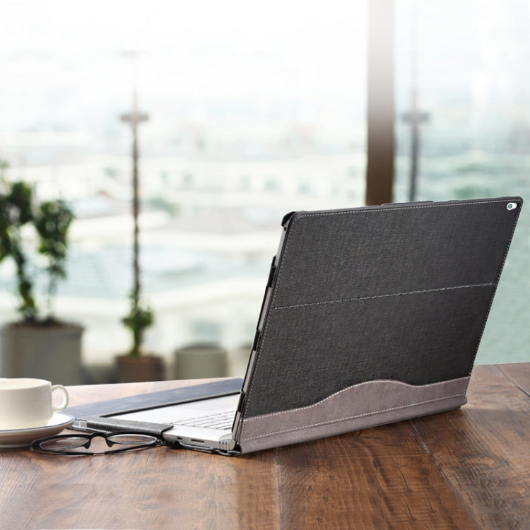 For Microsoft Surface Book 3 / 2 15 inch PU Leather Laptop Protective Case with Screen Stand(Coffee) - 15 inch by buy2fix | Online Shopping UK | buy2fix