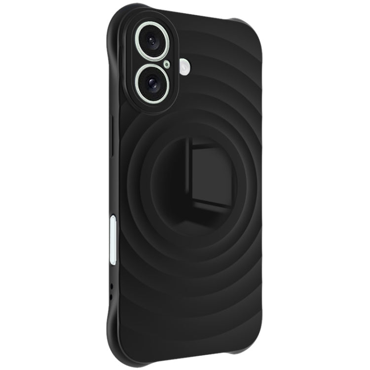 For iPhone 16 IMAK UC-6 Series Manbo Frosting Soft Phone Case(Black) - iPhone 16 Cases by imak | Online Shopping UK | buy2fix