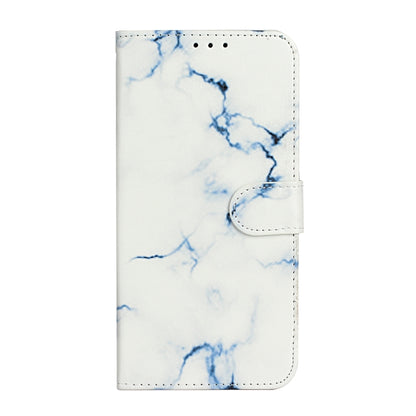 For iPhone 16 Pro Max Colored Drawing Marble Pattern Leather Phone Case(White Marble) - iPhone 16 Pro Max Cases by buy2fix | Online Shopping UK | buy2fix