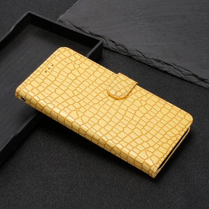 For iPhone 16 Crocodile Texture Horizontal Flip Leather Phone Case(Yellow) - iPhone 16 Cases by buy2fix | Online Shopping UK | buy2fix