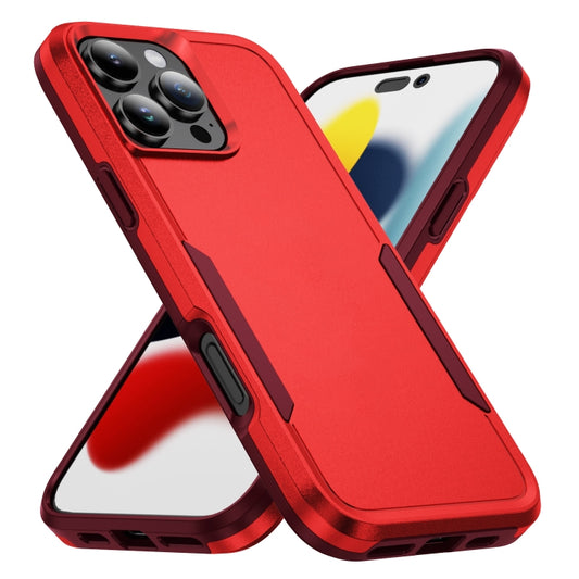 For iPhone 16 Pro Pioneer Armor Heavy Duty PC + TPU Phone Case(Red+Rose Red) - iPhone 16 Pro Cases by buy2fix | Online Shopping UK | buy2fix