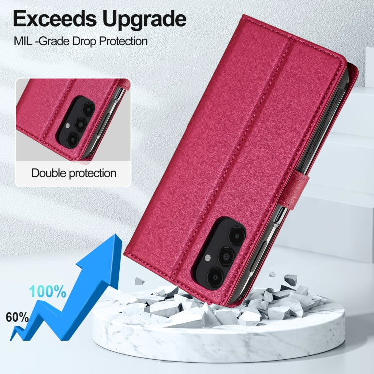 For Samsung Galaxy S22+ 5G LC.IMEEKE L2 Series Detachable Magsafe PU Phone Case with Lanyard(Red) - Galaxy S22+ 5G Cases by LC.IMEEKE | Online Shopping UK | buy2fix