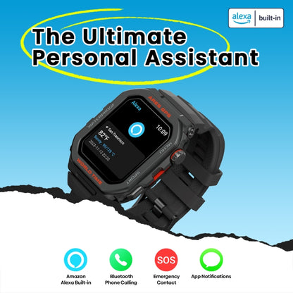 Zeblaze Ares GPS Rugged GPS Smart Watch, Support Heart Rate / Pulse Ox Blood Oxygen(Lava Black) - Smart Watches by Zeblaze | Online Shopping UK | buy2fix