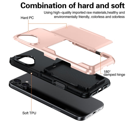 For iPhone 16 Pro Card Slot Holder Phone Case(Black) - iPhone 16 Pro Cases by buy2fix | Online Shopping UK | buy2fix