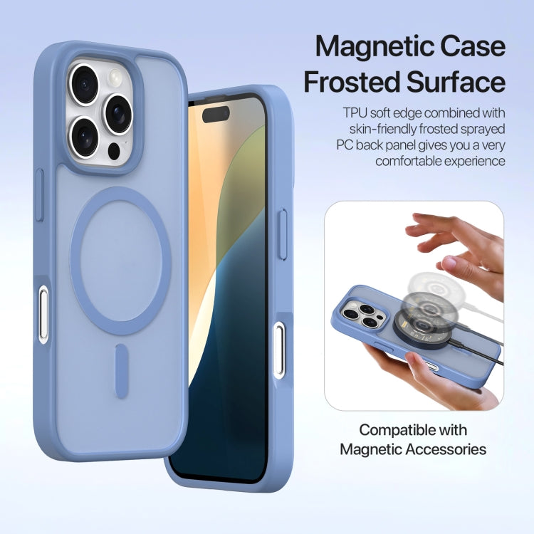 For iPhone 16 Pro Max DUX DUCIS Lawa Series 2 in 1 Wallet Zipper Detachable MagSafe Phone Case with Lanyard(Light Blue) - iPhone 16 Pro Max Cases by DUX DUCIS | Online Shopping UK | buy2fix