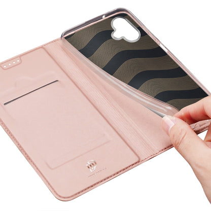 For Samsung Galaxy A06 4G DUX DUCIS Skin Pro Series Flip Leather Phone Case(Pink) - Galaxy Phone Cases by DUX DUCIS | Online Shopping UK | buy2fix