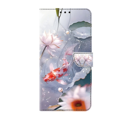 For iPhone 16 Pro Crystal Painted Leather Phone case(Koi) - iPhone 16 Pro Cases by buy2fix | Online Shopping UK | buy2fix