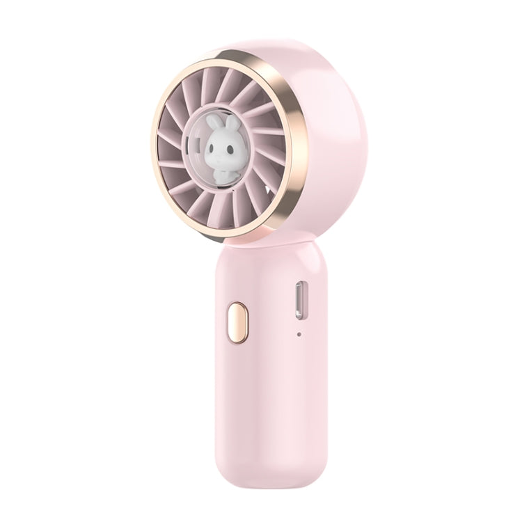 Mini Turbine Handheld Cute Rabbit Electric Fan(Pink) - Electric Fans by buy2fix | Online Shopping UK | buy2fix