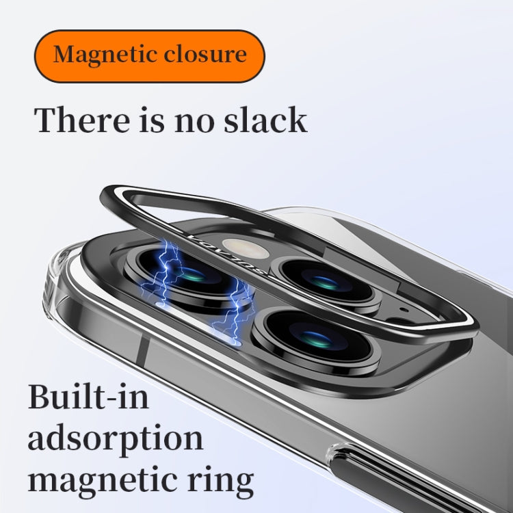 For iPhone 16 Pro SULADA PC + Aluminum Alloy Lens Holder Phone Case(Black) - iPhone 16 Pro Cases by SULADA | Online Shopping UK | buy2fix