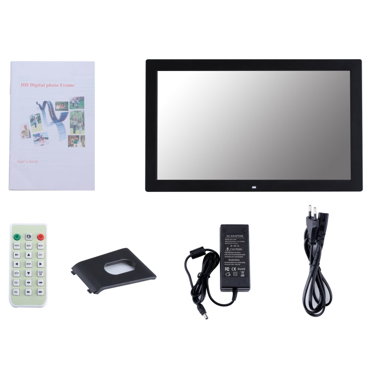 23.6 inch LED Screen Digital Photo Frame, Plug Type:EU Plug(Black) - 15 inch Above by buy2fix | Online Shopping UK | buy2fix