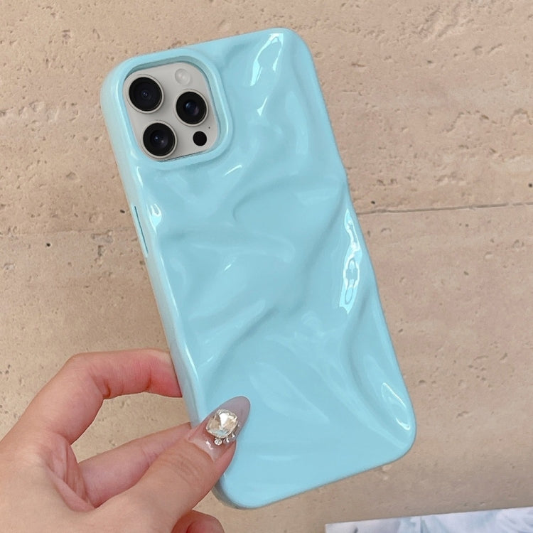 For iPhone 16 Pro Max Water Ripple Electroplating Paint TPU Phone Case(Sky Blue) - iPhone 16 Pro Max Cases by buy2fix | Online Shopping UK | buy2fix