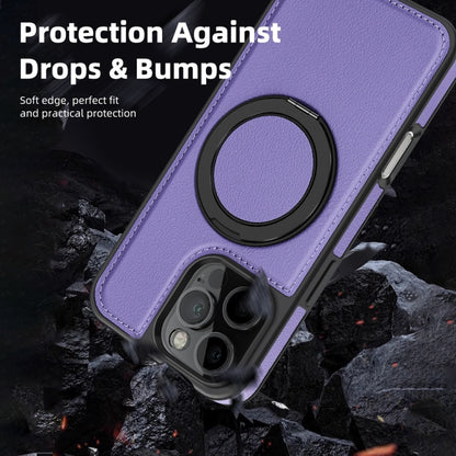 For iPhone 16 Pro Yashi 360 Degree Rotating MagSafe Holder Phone Case(Purple) - iPhone 16 Pro Cases by buy2fix | Online Shopping UK | buy2fix