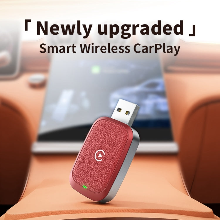 2 in 1 Car Carplay / Android Auto Carplay Box Wired to Wireless Adapter(Orange) - Bluetooth Adapters by buy2fix | Online Shopping UK | buy2fix