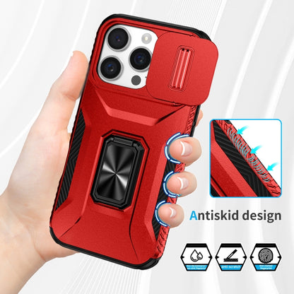 For iPhone 16 Pro Sliding Camshield Holder Phone Case(Red) - iPhone 16 Pro Cases by buy2fix | Online Shopping UK | buy2fix