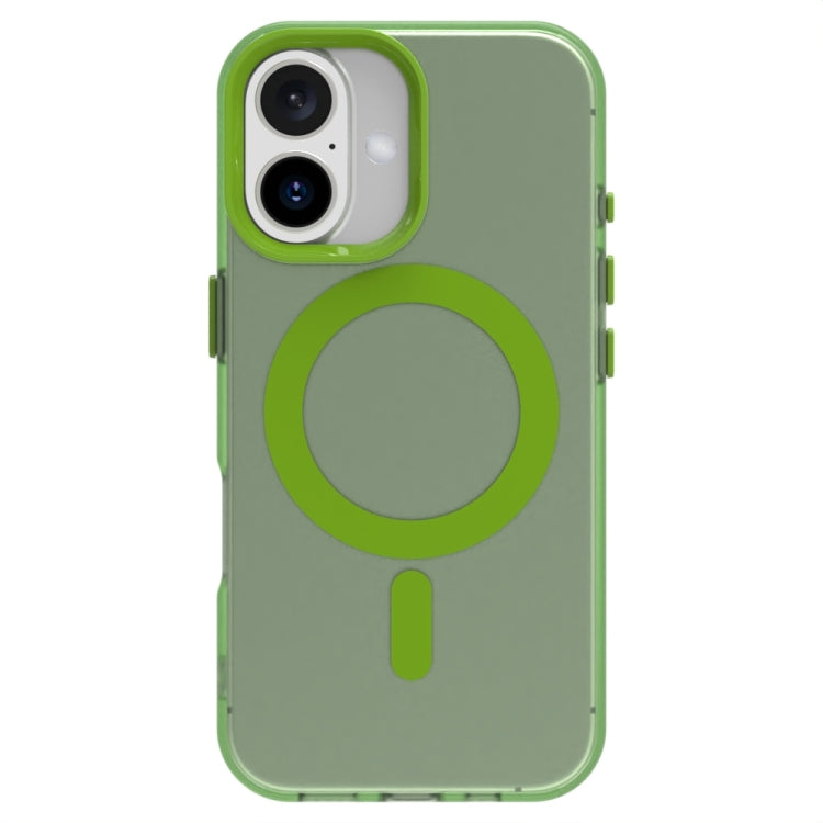 For iPhone 16 Plus Candy Magsafe PC Hybrid TPU Phone Case(Green) - iPhone 16 Plus Cases by buy2fix | Online Shopping UK | buy2fix