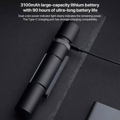 Original Xiaomi Mijia Multifunctional Flashlight 1000LM IPX4 with Side Light(Black) - LED Flashlight by Xiaomi | Online Shopping UK | buy2fix