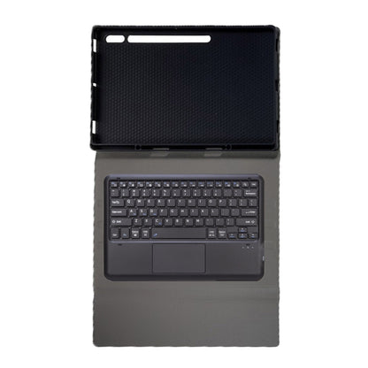 For Samsung Galaxy Tab S10 Ultra A910B-A Touch Pad Detachable Bluetooth Keyboard Leather Tablet Case(Black) - Samsung Keyboard by buy2fix | Online Shopping UK | buy2fix