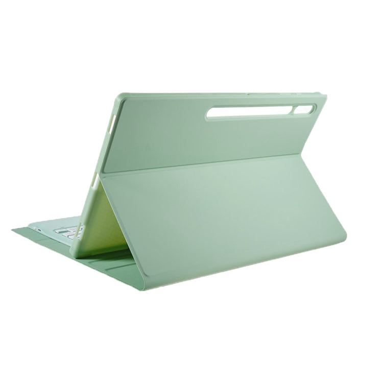 For Samsung Galaxy Tab S10 Ultra A910B-A Touch Pad Detachable Bluetooth Keyboard Leather Tablet Case(Mint Green) - Samsung Keyboard by buy2fix | Online Shopping UK | buy2fix