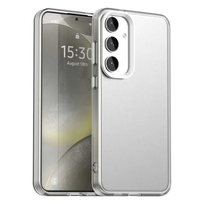 For Samsung Galaxy S25+ 5G Candy PC Hybrid TPU Shockproof Phone Case(White) - Galaxy S25+ 5G Cases by buy2fix | Online Shopping UK | buy2fix