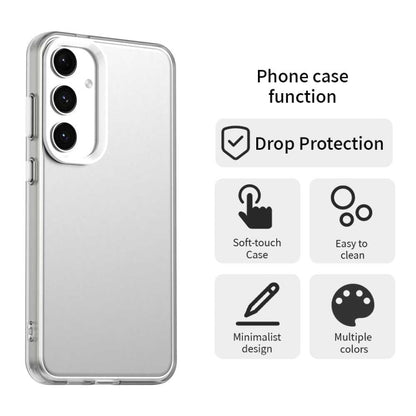 For Samsung Galaxy S25+ 5G Candy PC Hybrid TPU Shockproof Phone Case(White) - Galaxy S25+ 5G Cases by buy2fix | Online Shopping UK | buy2fix