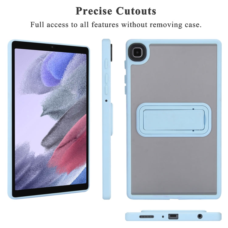 For Samsung Galaxy Tab A7 Lite Skin Feel Holder PC Hybrid TPU Tablet Case(Light Blue) - Tab A7 Lite T220 / T225 by buy2fix | Online Shopping UK | buy2fix