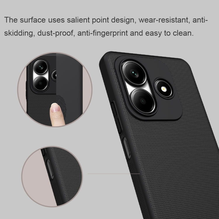 For Redmi Note 14 5G NILLKIN Frosted PC Phone Case(Black) - Note 14 Cases by NILLKIN | Online Shopping UK | buy2fix