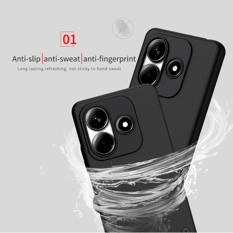 For Redmi Note 14 5G NILLKIN Frosted PC Phone Case(Black) - Note 14 Cases by NILLKIN | Online Shopping UK | buy2fix