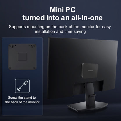 Ninkear N10 Windows 11 Bluetooth 4.2 Mini PC, 16GB+512GB, Intel Processor N100 Alder Lake-N(US Plug) - Windows Mini PCs by Ninkear | Online Shopping UK | buy2fix