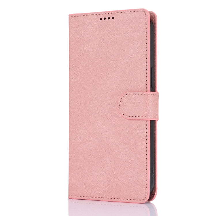 For iPhone 16 Pro Fantasy Skin-feel Calfskin Texture Leather Phone Case(Pink) - iPhone 16 Pro Cases by buy2fix | Online Shopping UK | buy2fix