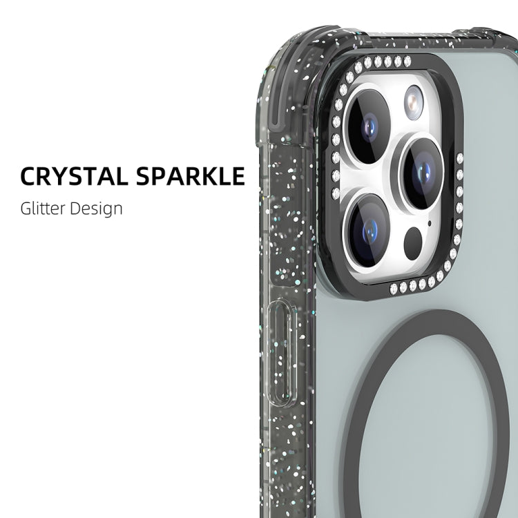 For iPhone 16 Pro Max Mutural Blink Series Glitter Edge MagSafe Magnetic Phone Case(Blue) - iPhone 16 Pro Max Cases by Mutural | Online Shopping UK | buy2fix