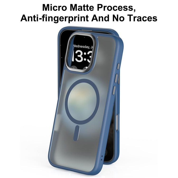 For iPhone 16 Pro Mutural Skin Feel Series Frosted MagSafe Magnetic Phone Case(Grey) - iPhone 16 Pro Cases by Mutural | Online Shopping UK | buy2fix