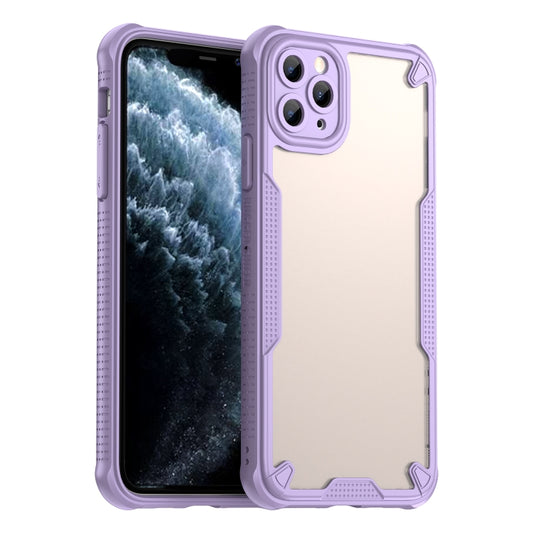 For iPhone 11 Pro Max Armor Glaze PC Hybrid TPU Phone Case(Purple) - iPhone 11 Pro Max Cases by buy2fix | Online Shopping UK | buy2fix