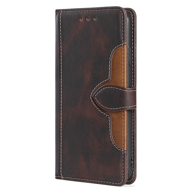 For iPhone 16 Skin Feel Magnetic Buckle Leather Phone Case(Brown) - iPhone 16 Cases by buy2fix | Online Shopping UK | buy2fix