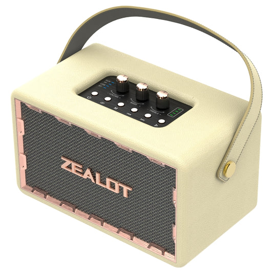 Zealot MT01 Retro Card Portable Wireless Bluetooth Speaker(White) - Desktop Speaker by ZEALOT | Online Shopping UK | buy2fix