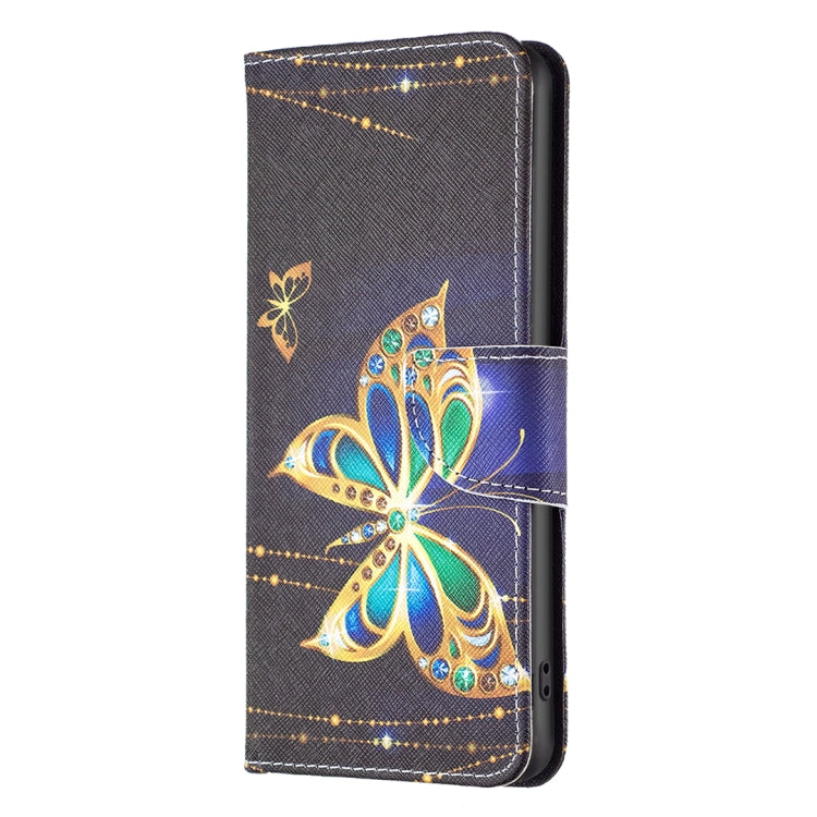 For Samsung Galaxy S25 5G Colored Drawing Pattern Leather Phone Case(Big Butterfly) - Galaxy S25 5G Cases by buy2fix | Online Shopping UK | buy2fix