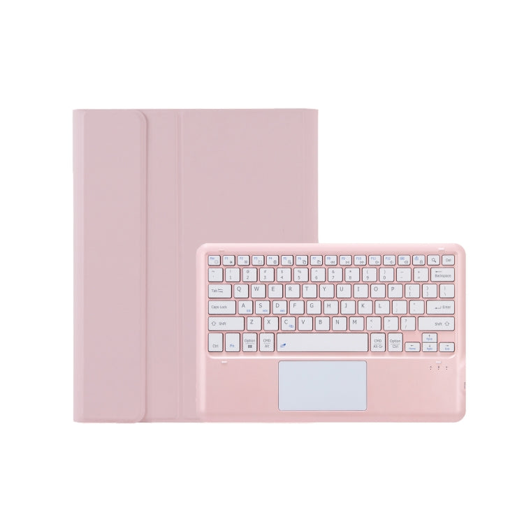 For Xiaomi Pad 6 Max 14 A0N8-A Ultra-thin Detachable Bluetooth Keyboard Leather Tablet Case with Touchpad(Pink White) - Others Keyboard by buy2fix | Online Shopping UK | buy2fix