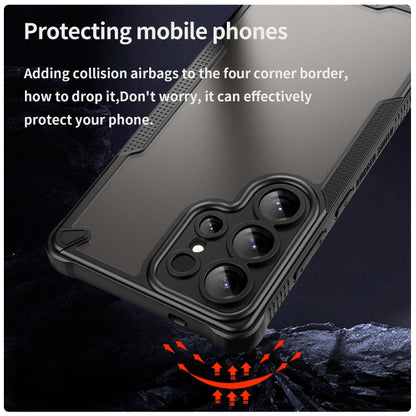 For Samsung Galaxy S25 Ultra 5G Armor Glaze PC Hybrid TPU Phone Case(Black) - Galaxy S25 Ultra 5G Cases by buy2fix | Online Shopping UK | buy2fix