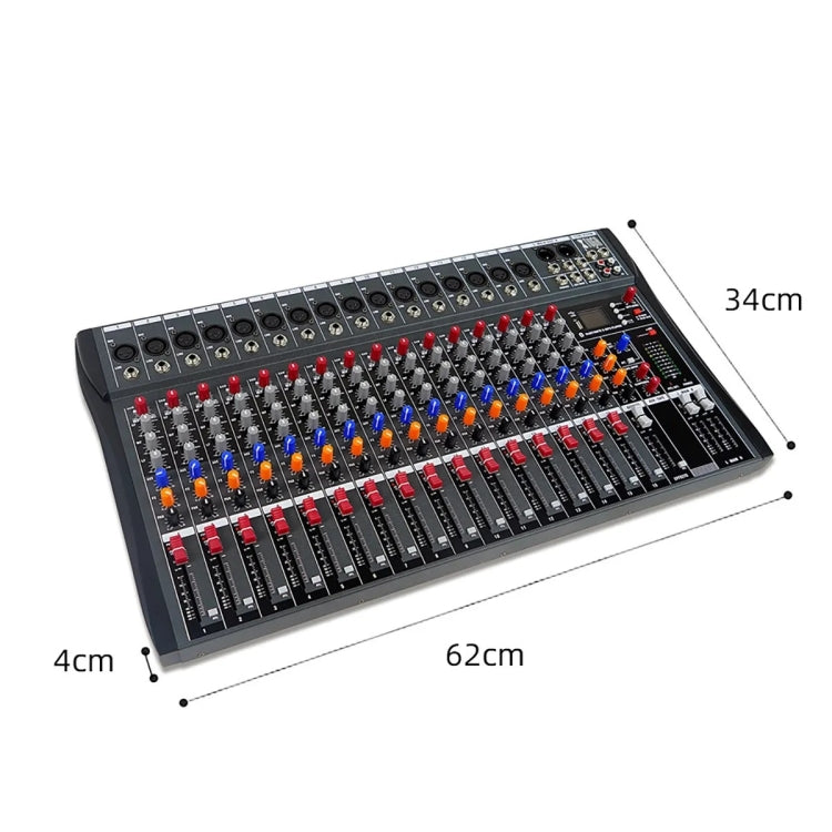 XTUGA CT160X 16-Channels Audio Mixer DJ Mixing Console with 48V Power Supply(AU Plug) - Live Sound Effects Processors by XTUGA | Online Shopping UK | buy2fix