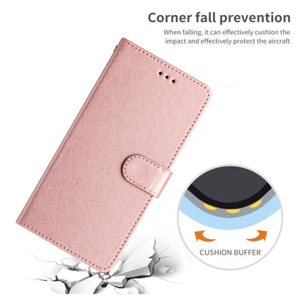 For OnePlus 13 Silk Texture Horizontal Flip Leather Phone Case(Rose Gold) - OnePlus Cases by buy2fix | Online Shopping UK | buy2fix