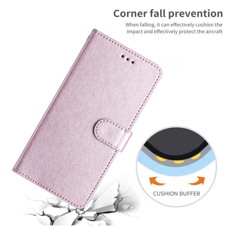 For OnePlus 13 Silk Texture Horizontal Flip Leather Phone Case(Rose Pink) - OnePlus Cases by buy2fix | Online Shopping UK | buy2fix