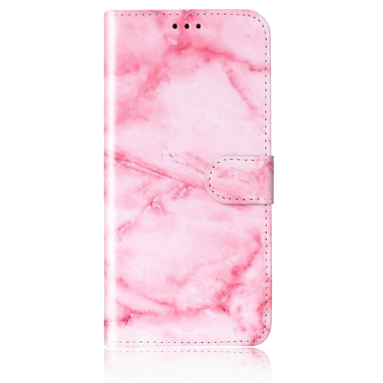 For OnePlus 13 Colored Drawing Marble Pattern Leather Phone Case(Pink Marble) - OnePlus Cases by buy2fix | Online Shopping UK | buy2fix