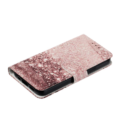 For Samsung Galaxy S25 5G Colored Drawing Marble Pattern Leather Phone Case(Rose Gold) - Galaxy S25 5G Cases by buy2fix | Online Shopping UK | buy2fix