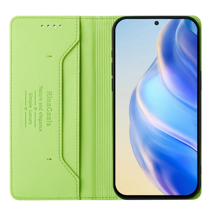 For Samsung Galaxy S24+ / S25+ 5G RC01 Dual-Folded Magnetic Suction RFID Leather Phone Case(Grass Green) - Galaxy S25+ 5G Cases by buy2fix | Online Shopping UK | buy2fix