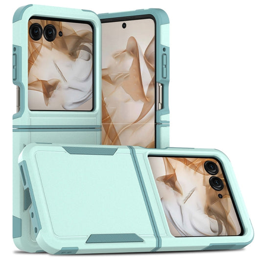 For Motorola Razr 50 2 in 1 PC + TPU Phone Case(Light Green) - Motorola Cases by buy2fix | Online Shopping UK | buy2fix