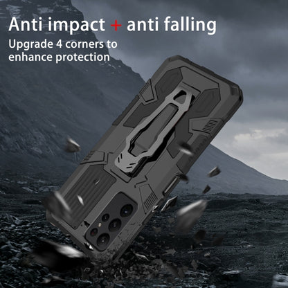 For Samsung Galaxy S25 Ultra 5G Armor Warrior Shockproof PC + TPU Phone Case(Black) - Galaxy S25 Ultra 5G Cases by buy2fix | Online Shopping UK | buy2fix