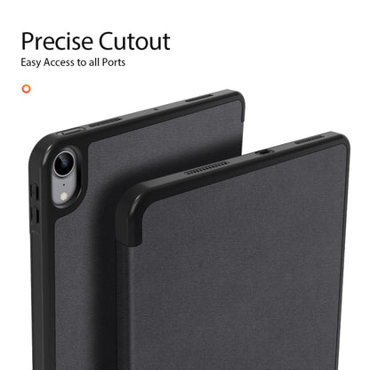 For iPad Air 11 2024 / 2022 / 2020 10.9 DUX DUCIS Domo Series Horizontal Flip Magnetic TPU + PU Leather Case with Three-folding Holder & Pen Slot(Black) - iPad Air (2022) / (2020) 10.9 Cases by DUX DUCIS | Online Shopping UK | buy2fix